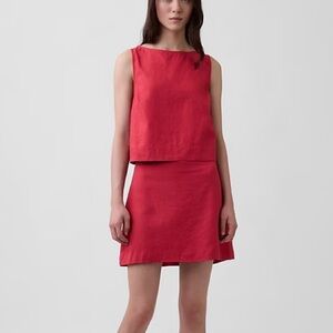 GAP Bright Red Crop Top and skort